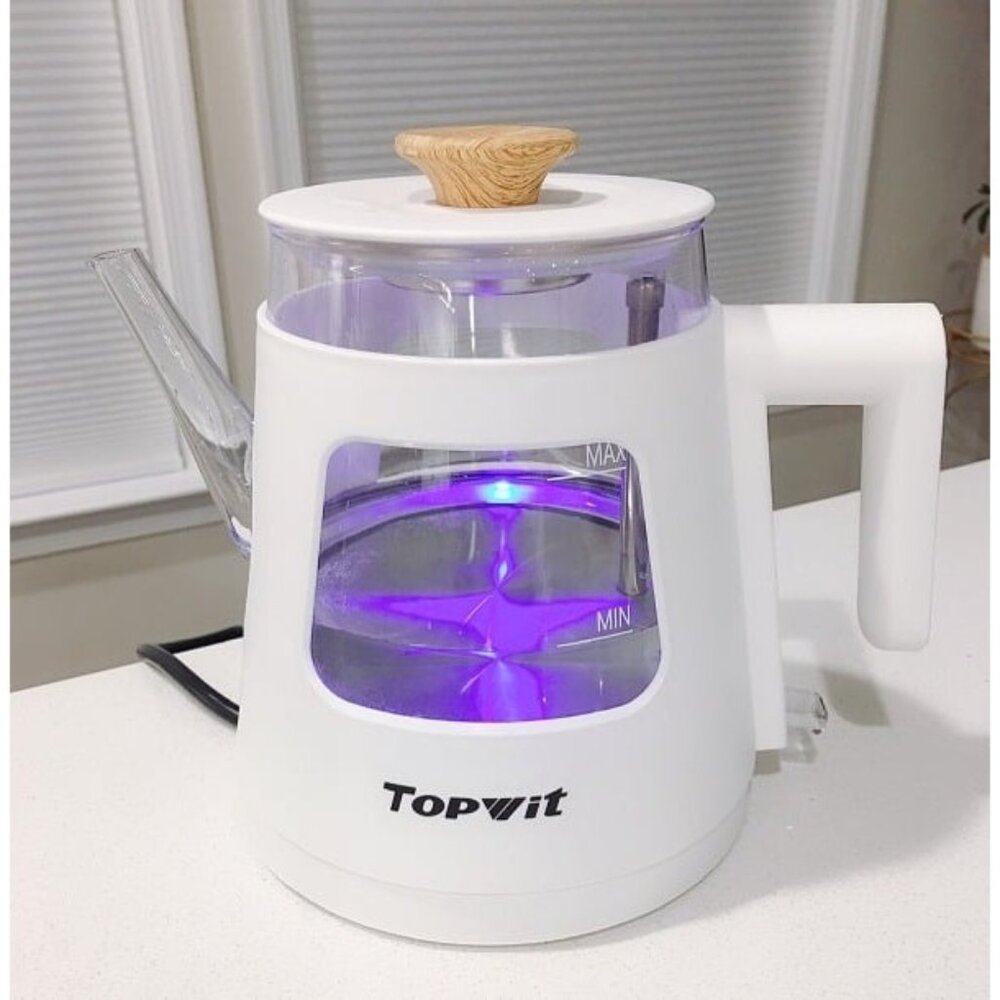 New Electric Kettle, 1.0L Electric Tea Kettle with Removable Stainless Steel